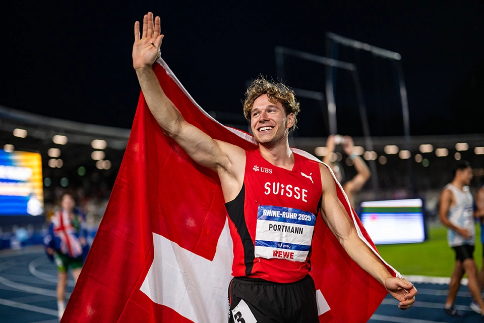 Nino Portmann nach dem Zehnkampf